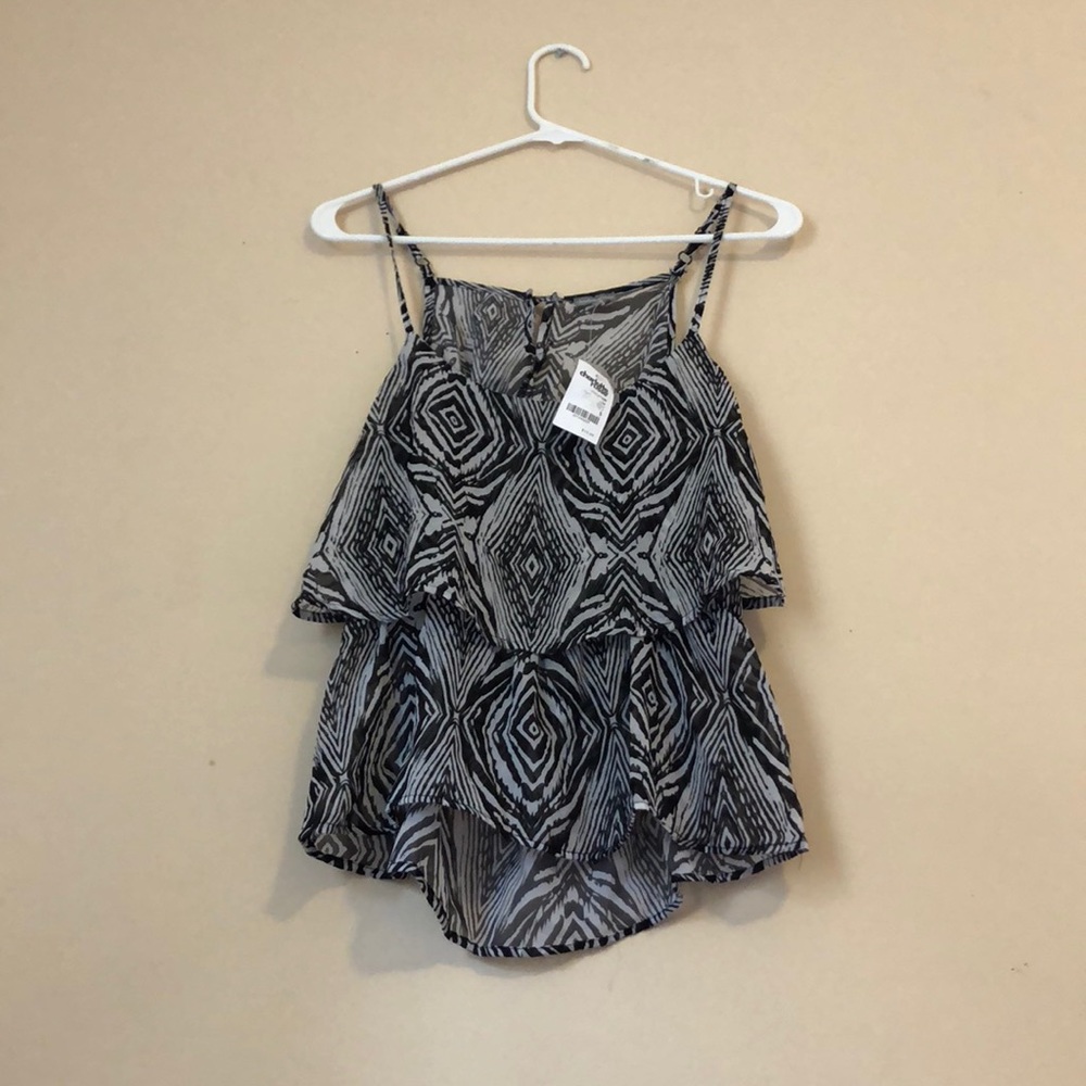 Black and white tank